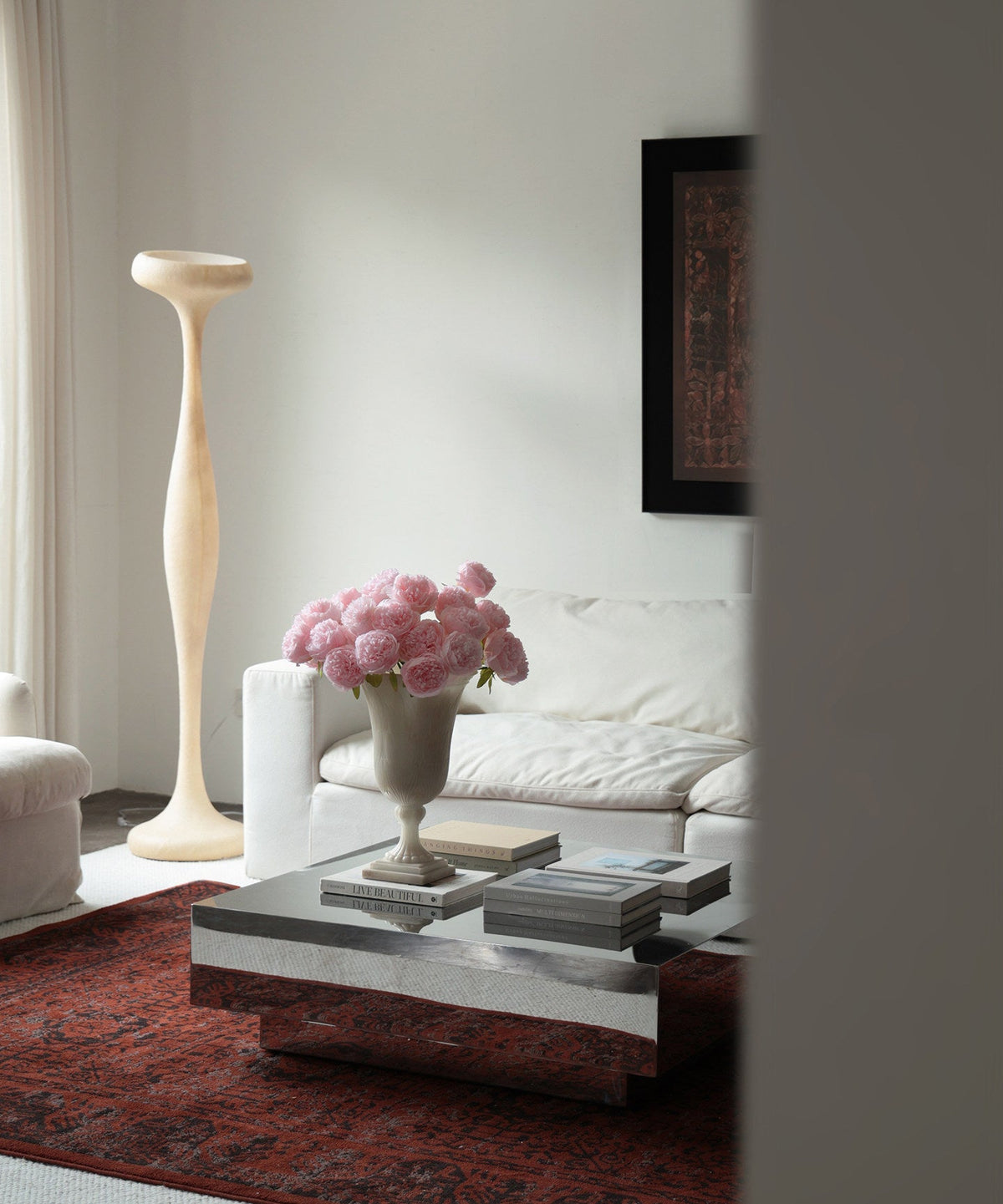 Sorenne sculpturale hoge vloerlamp