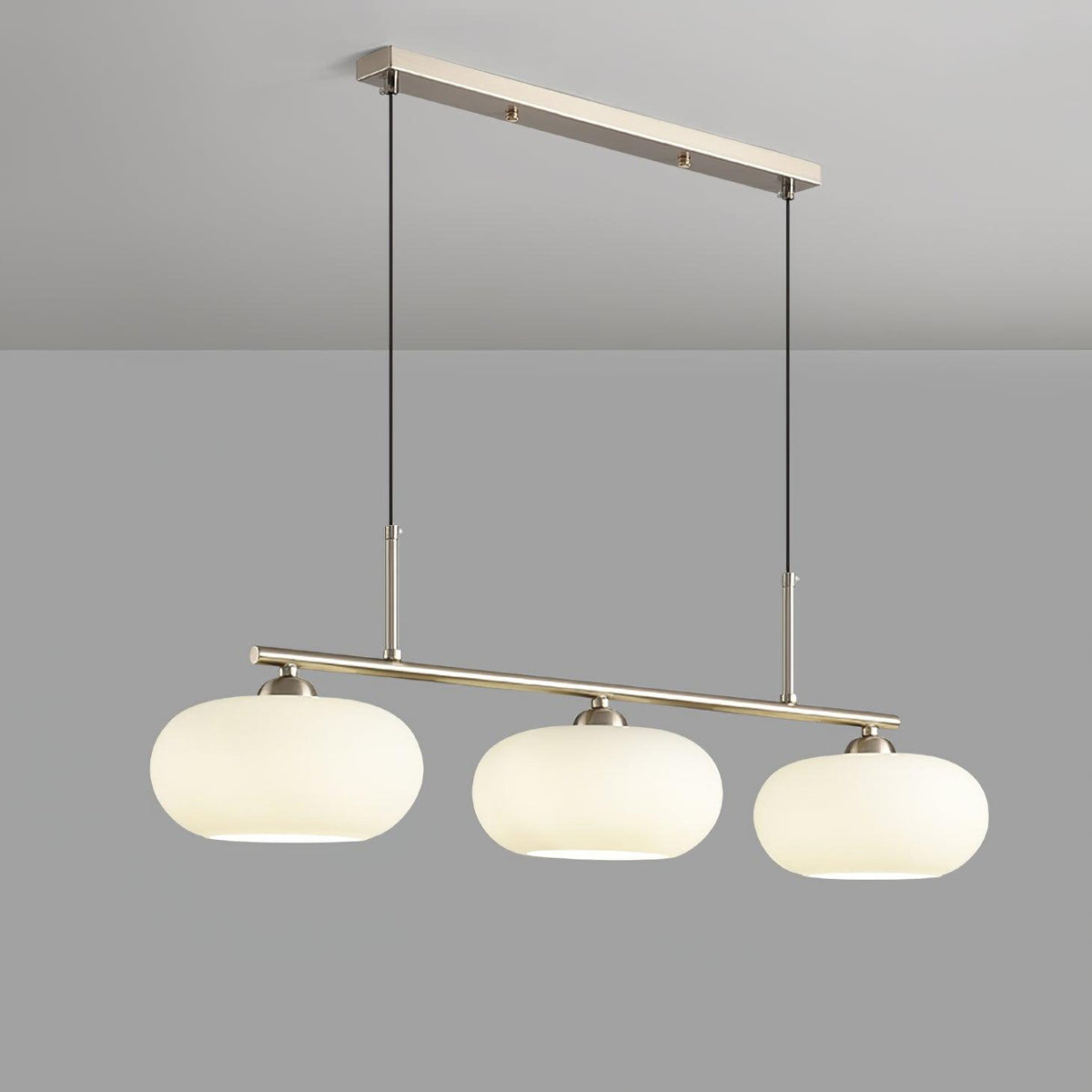 Lumeiella hanglamp 3-licht bolvormig lineair