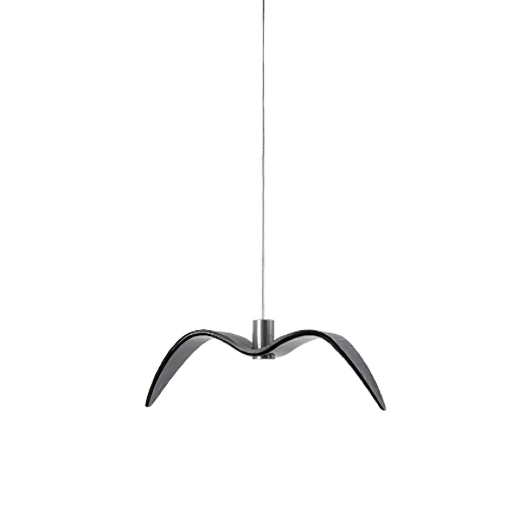 Ivoren hanglamp met vleugels voor woonkamer