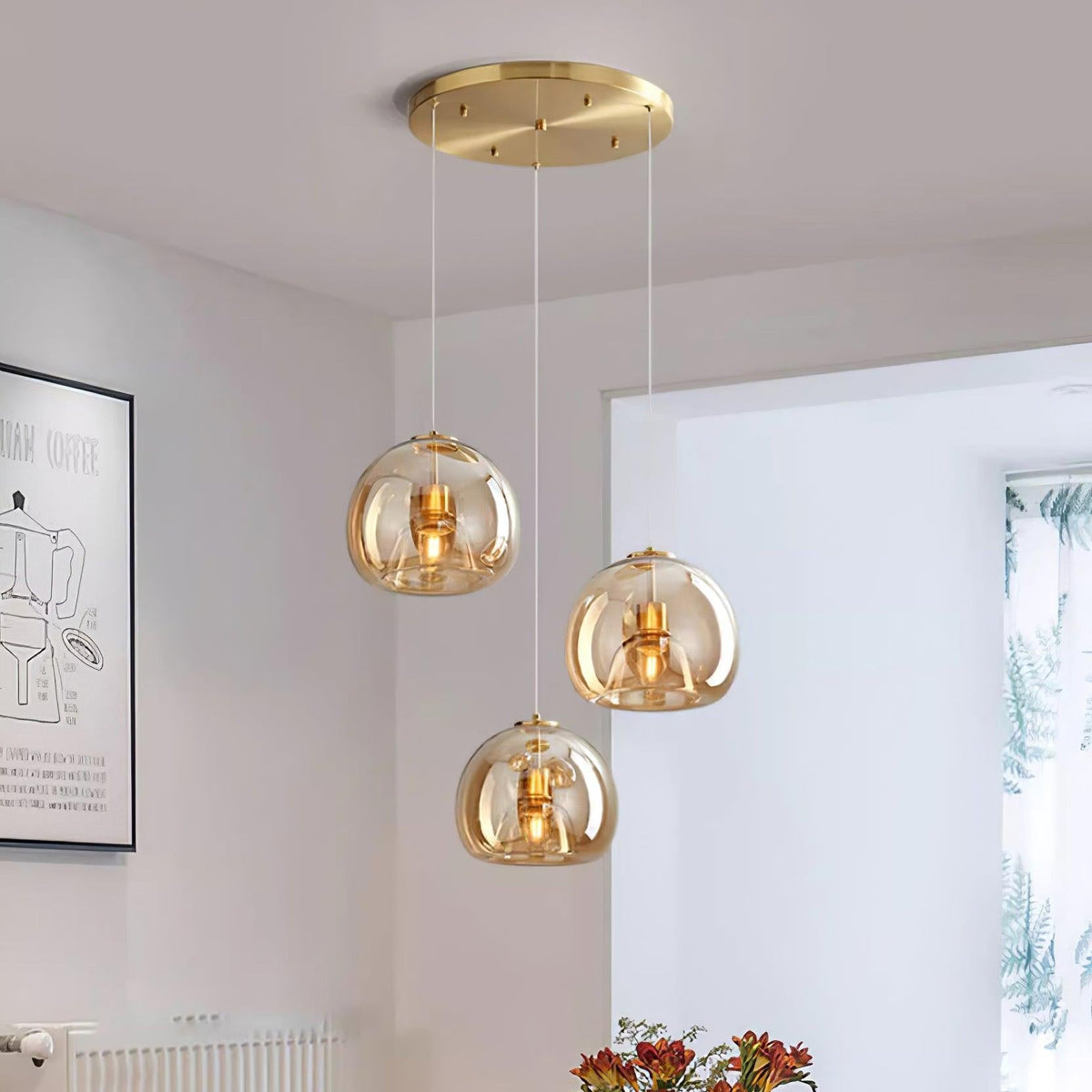 Avola glas hanglamp
