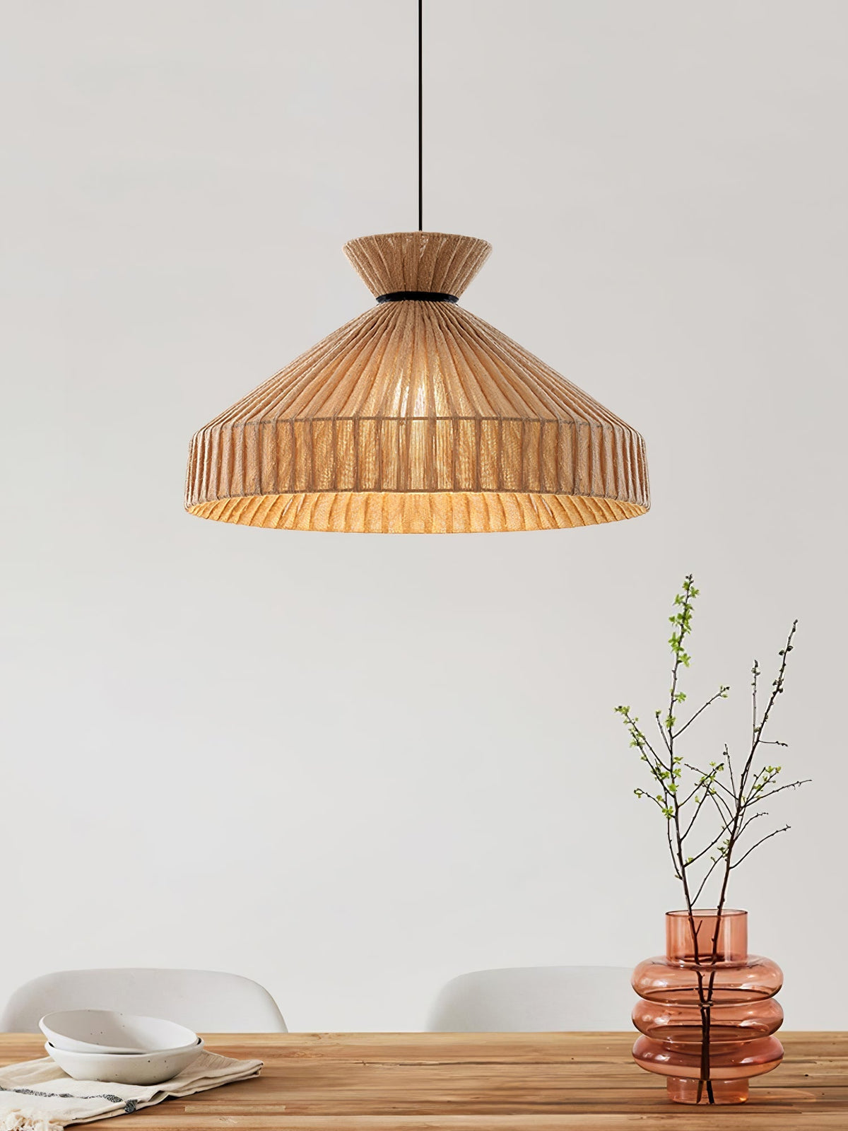Cusoren elegantie Tide hanglamp van jute