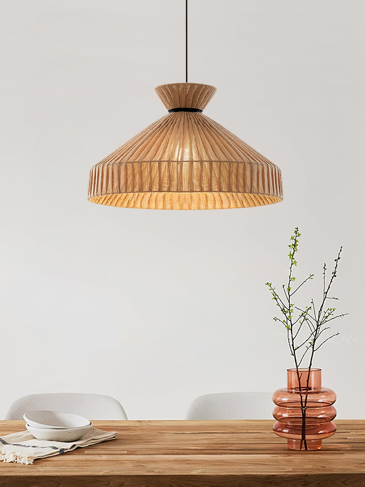 Cusoren elegantie Tide hanglamp van jute