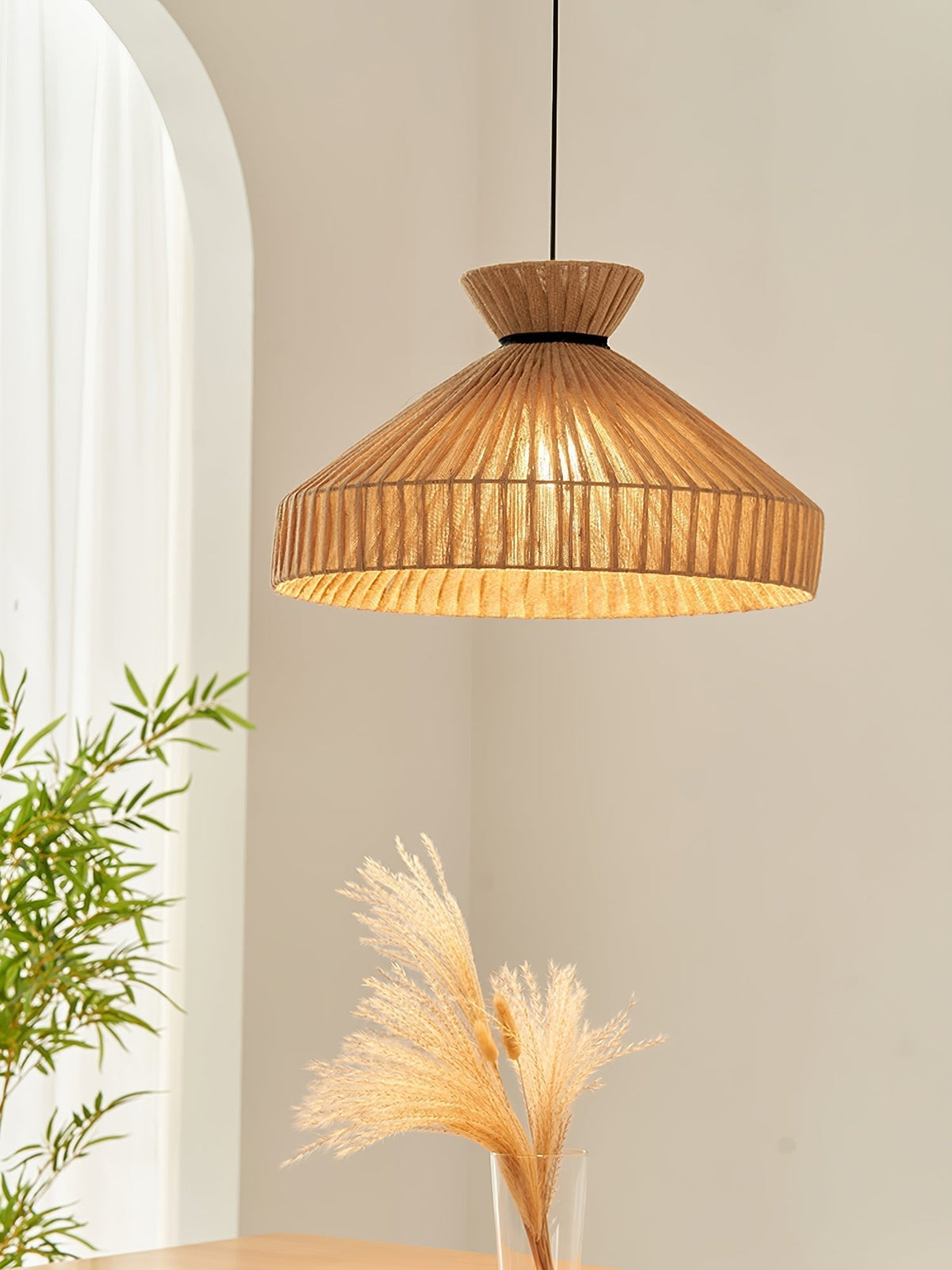 Cusoren elegantie Tide hanglamp van jute