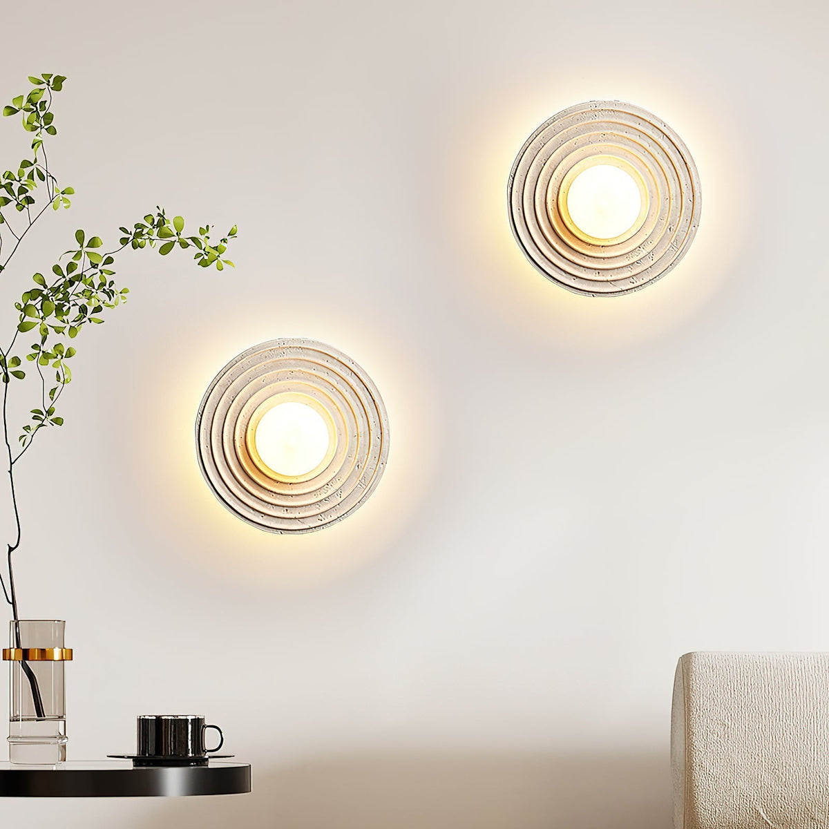 Sereriella travertin wandlamp