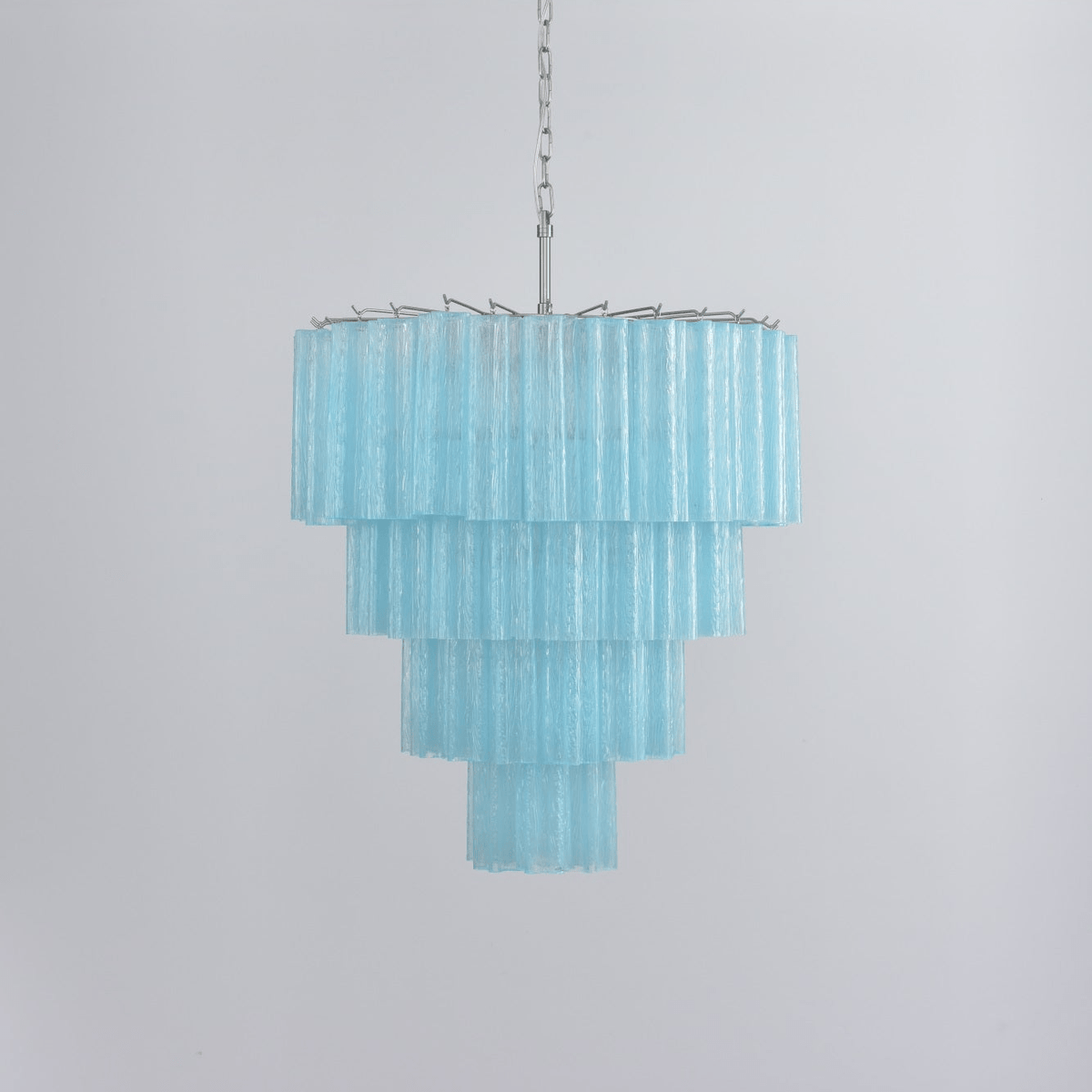 Velanora kroonluchter cascaderende lagen glas elegant vintage