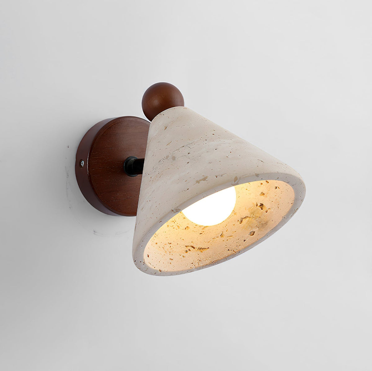 Basil travertin wandlamp