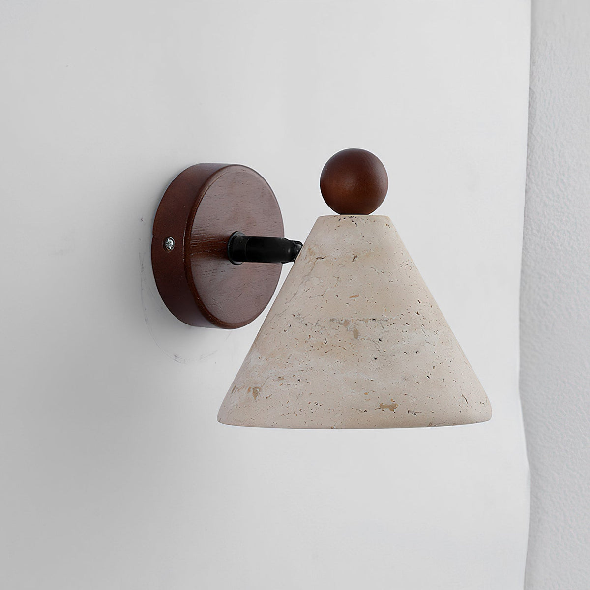 Basil travertin wandlamp