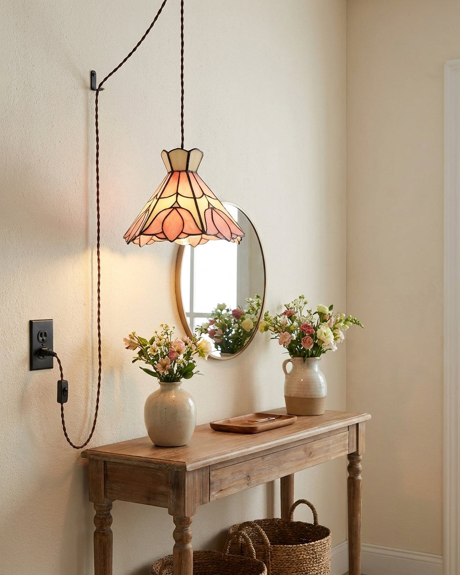 Cireielle Tiffany hanglamp met stekker (US-stekker)