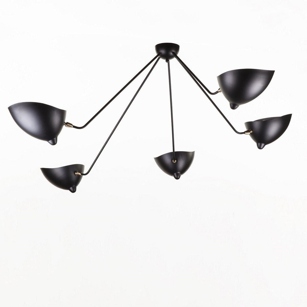 Elaoraine plafondlamp driearm zwart sculpturaal