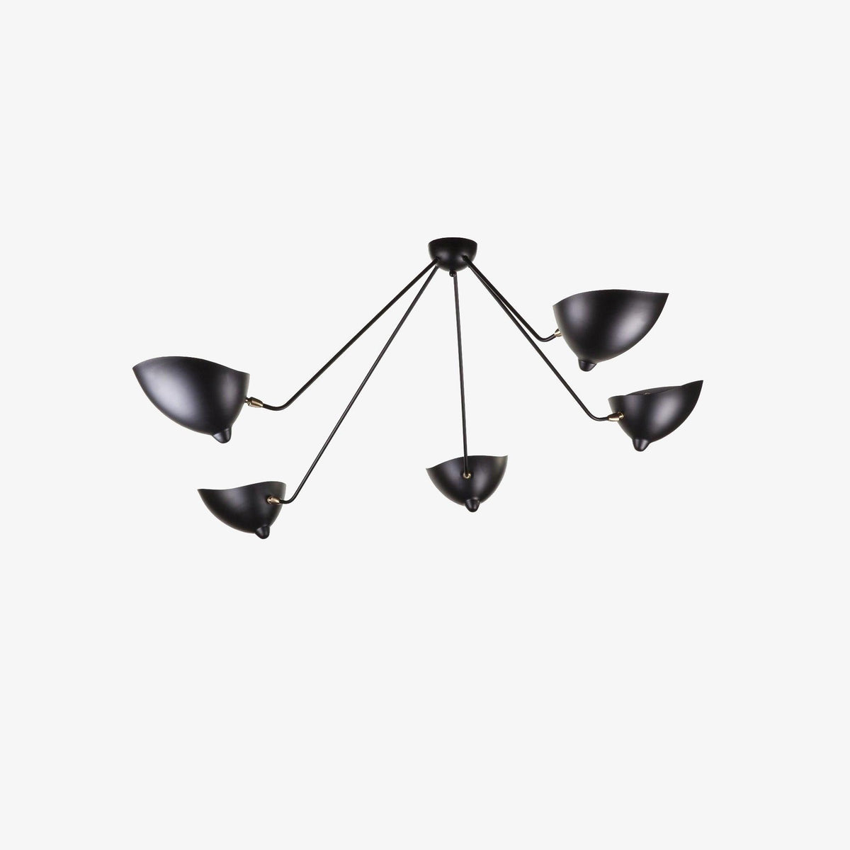 Elaoraine plafondlamp driearm zwart sculpturaal