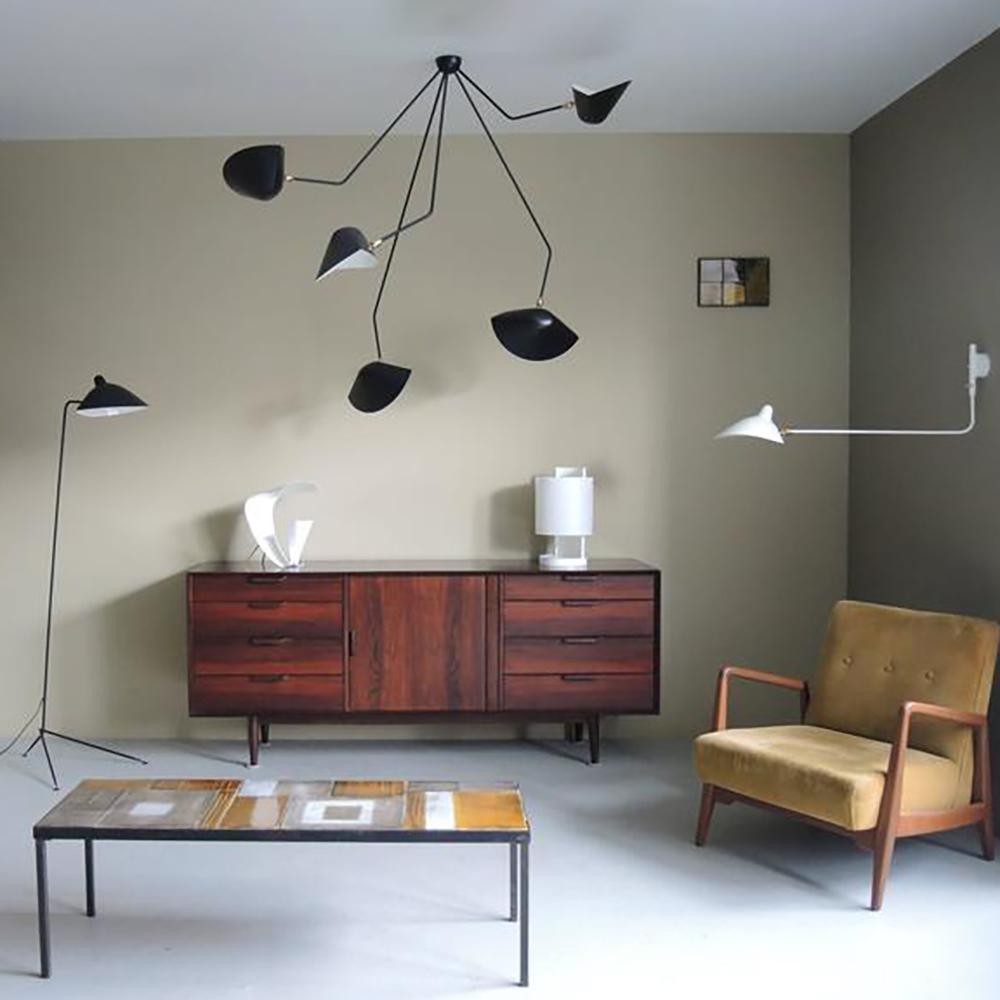Elaoraine plafondlamp driearm zwart sculpturaal