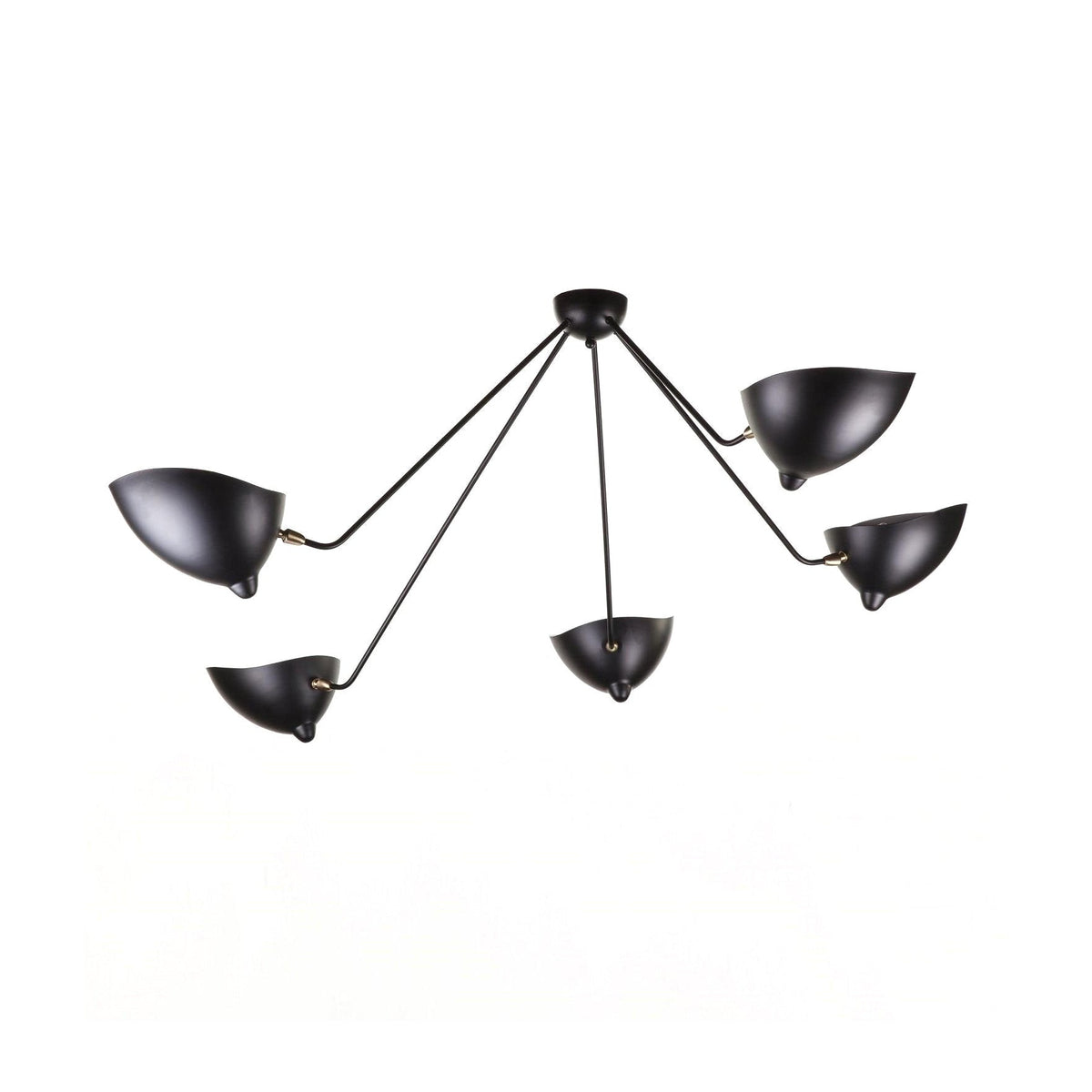 Elaoraine plafondlamp driearm zwart sculpturaal