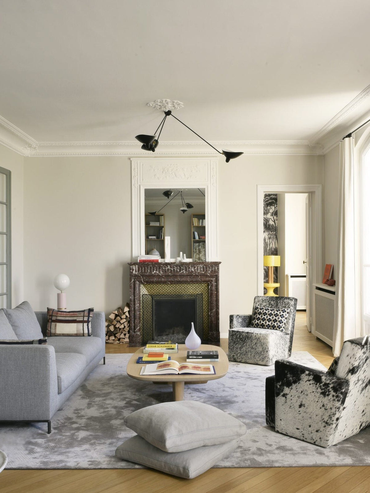 Elaoraine plafondlamp driearm zwart sculpturaal