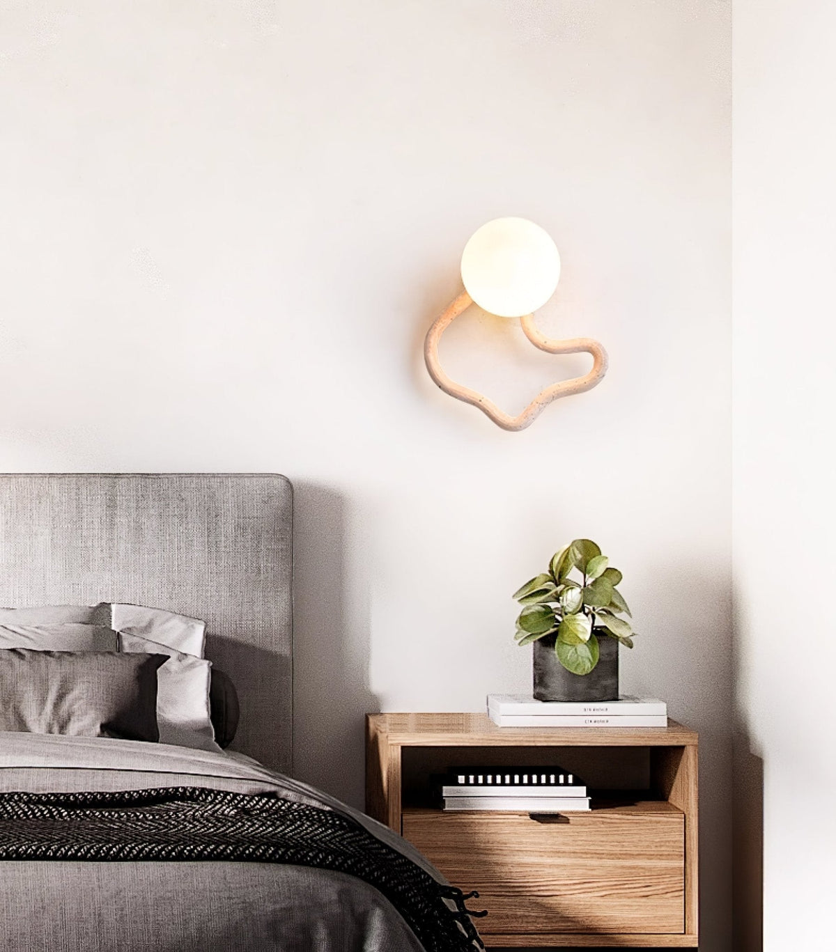 Cindor travertin wandlamp
