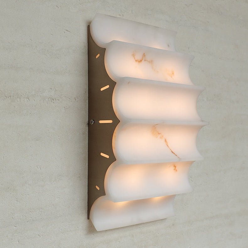 Dolax gelaagde albasten wandlamp
