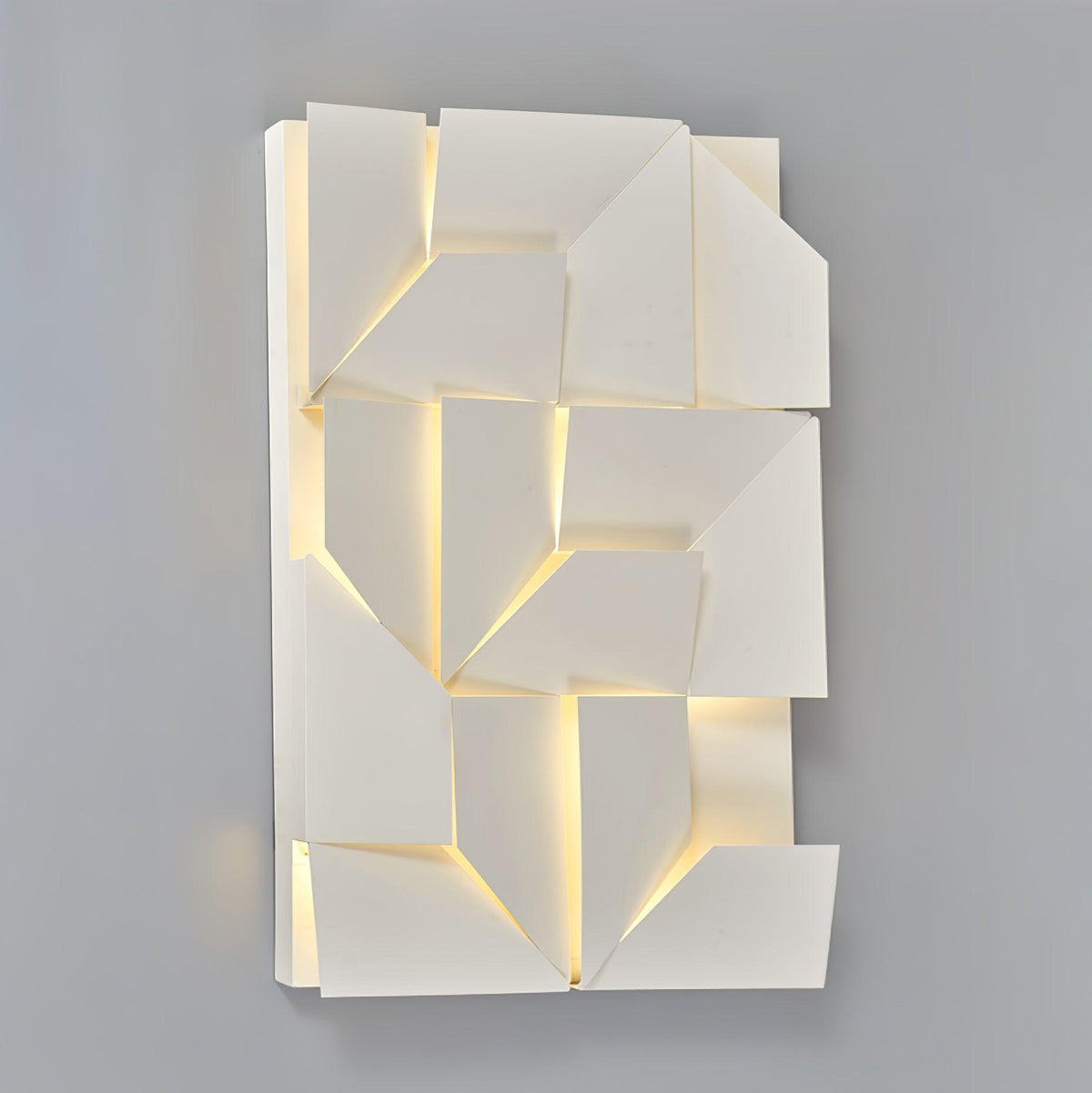 Wandlamp 3D Geometrische panelen gelaagde lichtkunst Afstandsbediening dimmen Modern