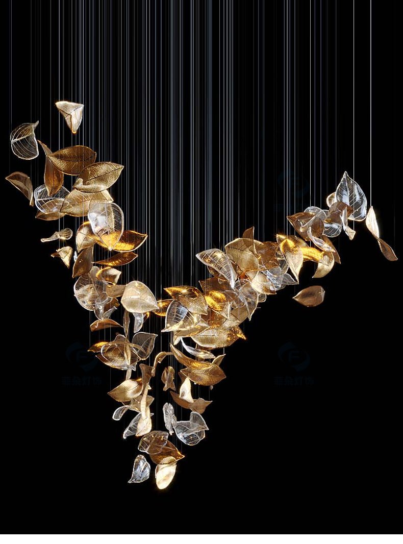 Darien Iridescent Leaf hanglamp