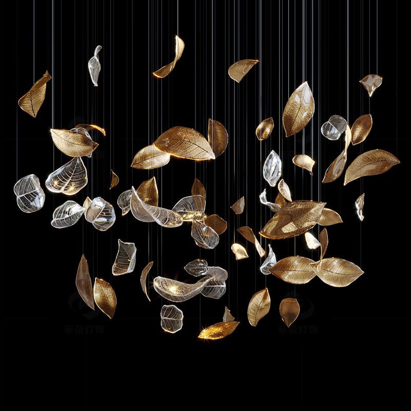 Darien Iridescent Leaf hanglamp
