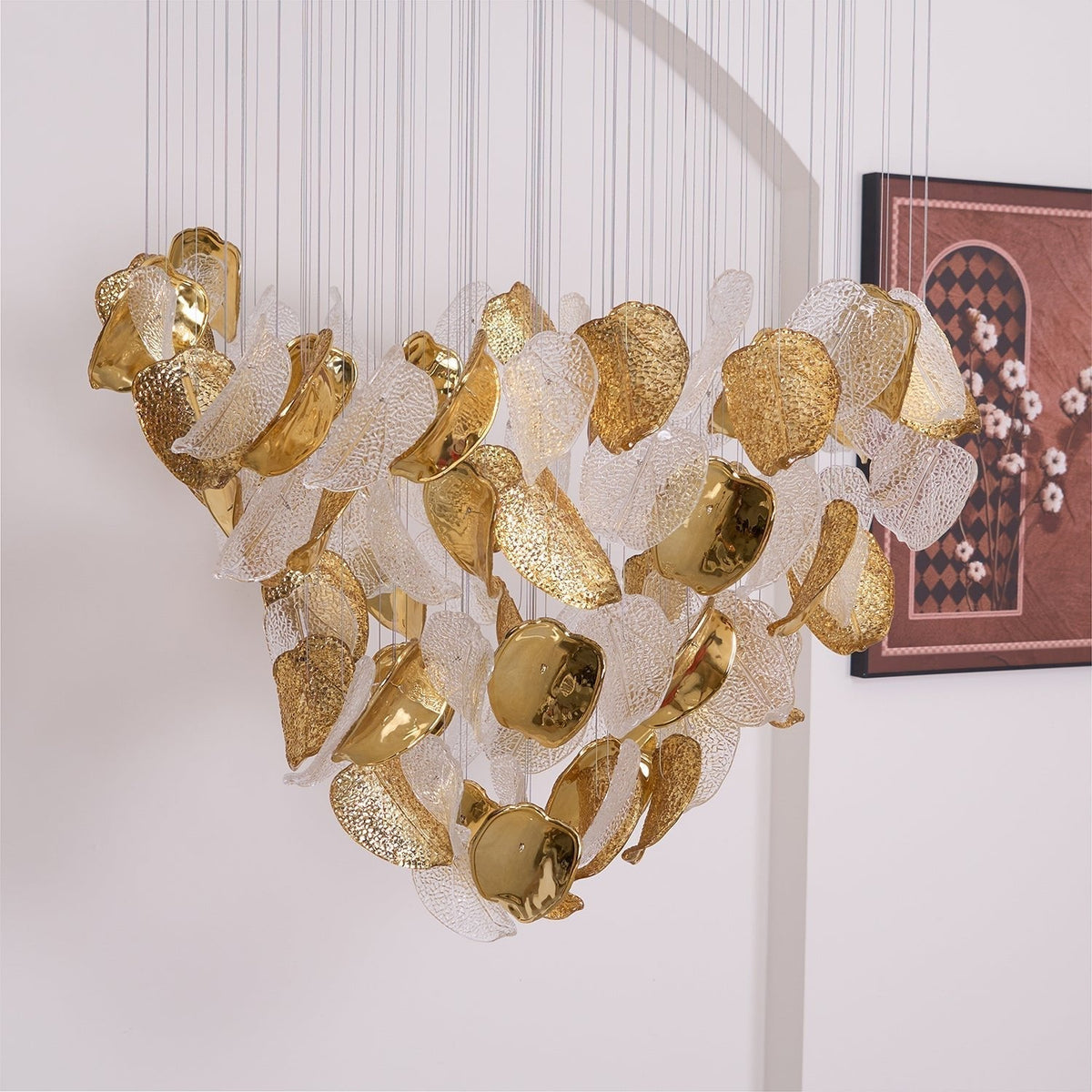 Darien Iridescent Leaf hanglamp