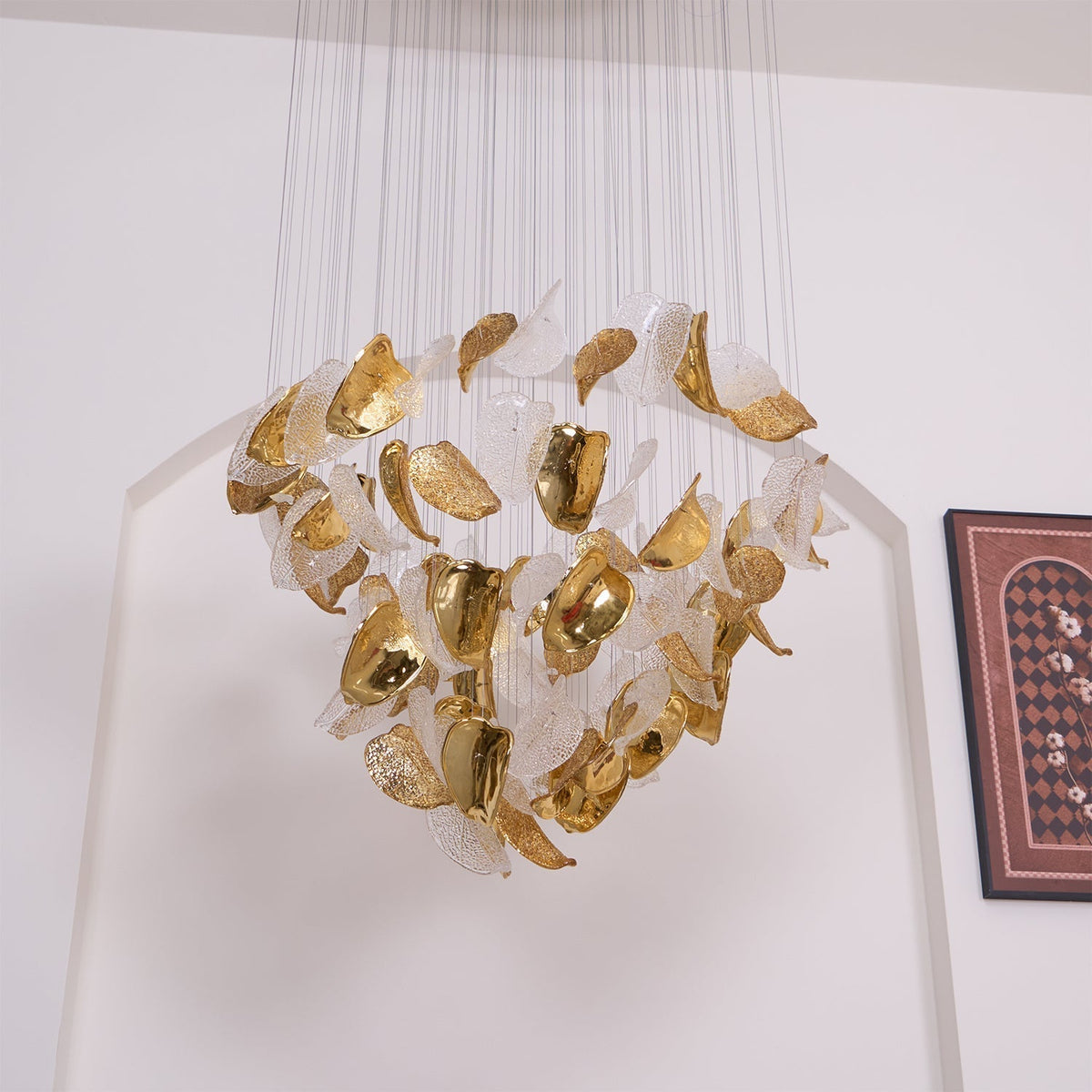 Darien Iridescent Leaf hanglamp