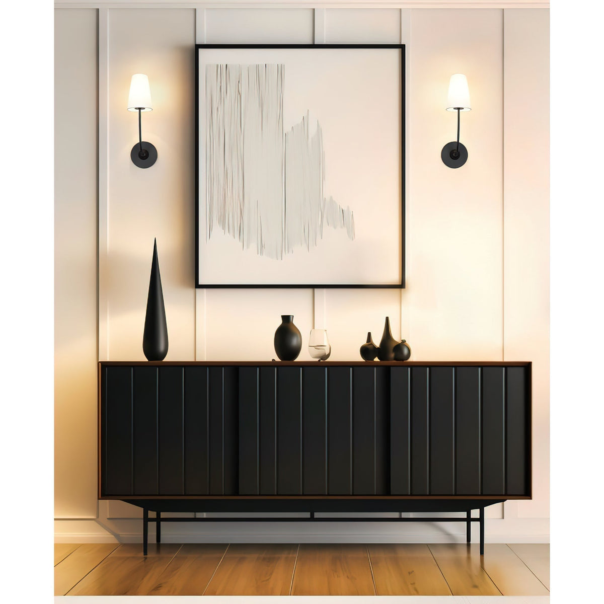 Miriviella wandlamp met stoffen kap
