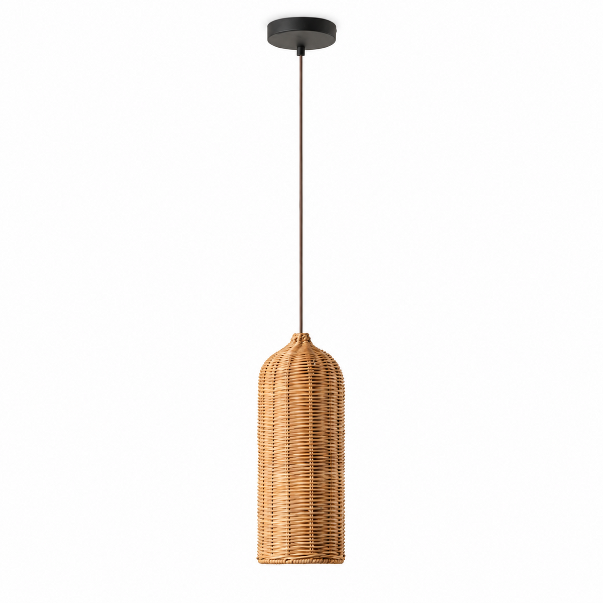 Marleigh hanglamp van geweven rotan