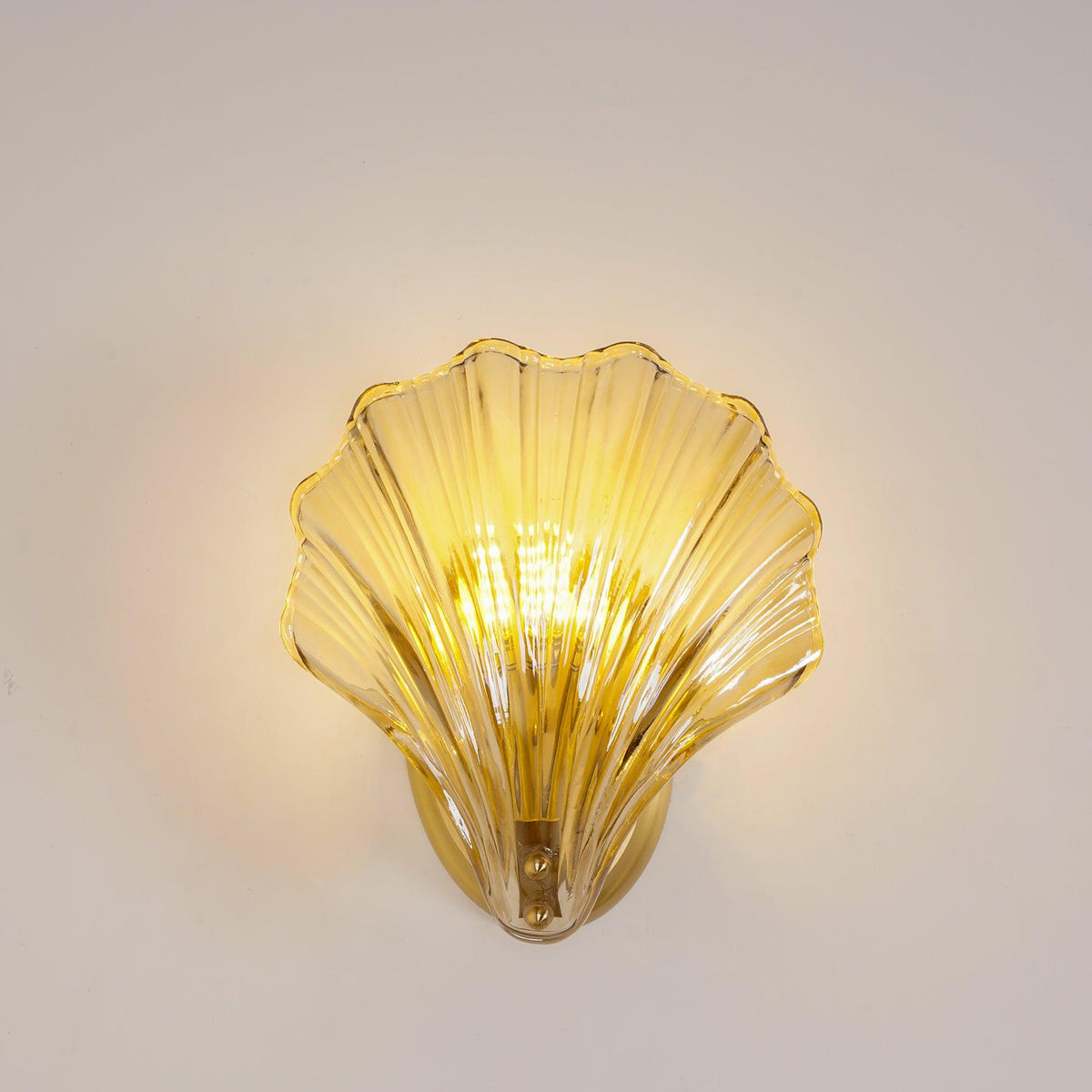 Neo Premium elegantie wandlamp van messing met glazen kap