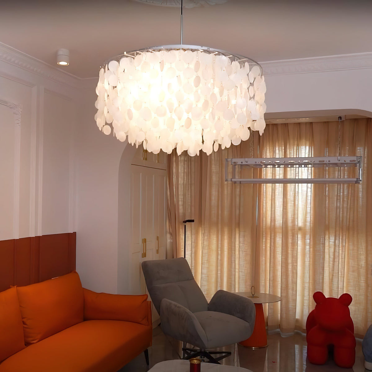 Rivena hanglamp Ronde Schelp Ring
