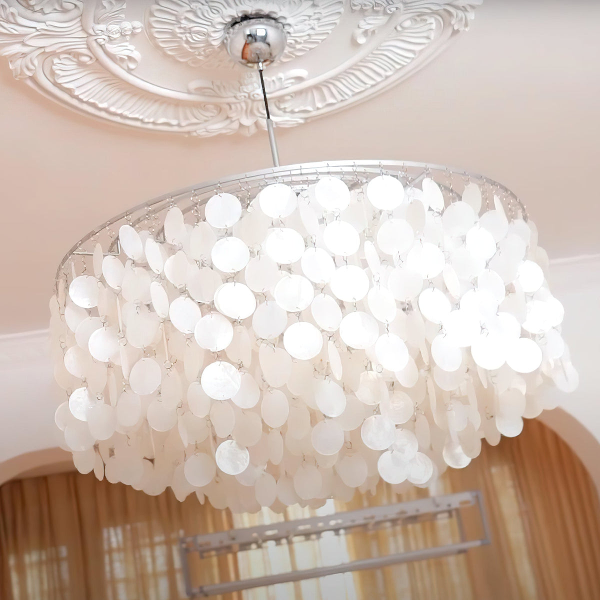Rivena hanglamp Ronde Schelp Ring