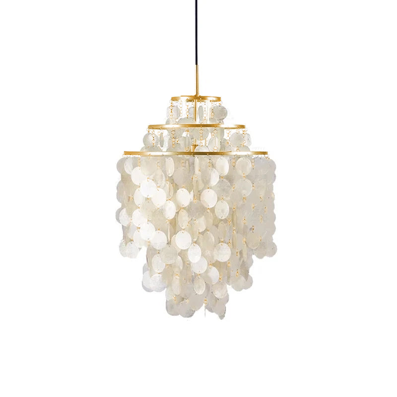 Rivena hanglamp Ronde Schelp Ring