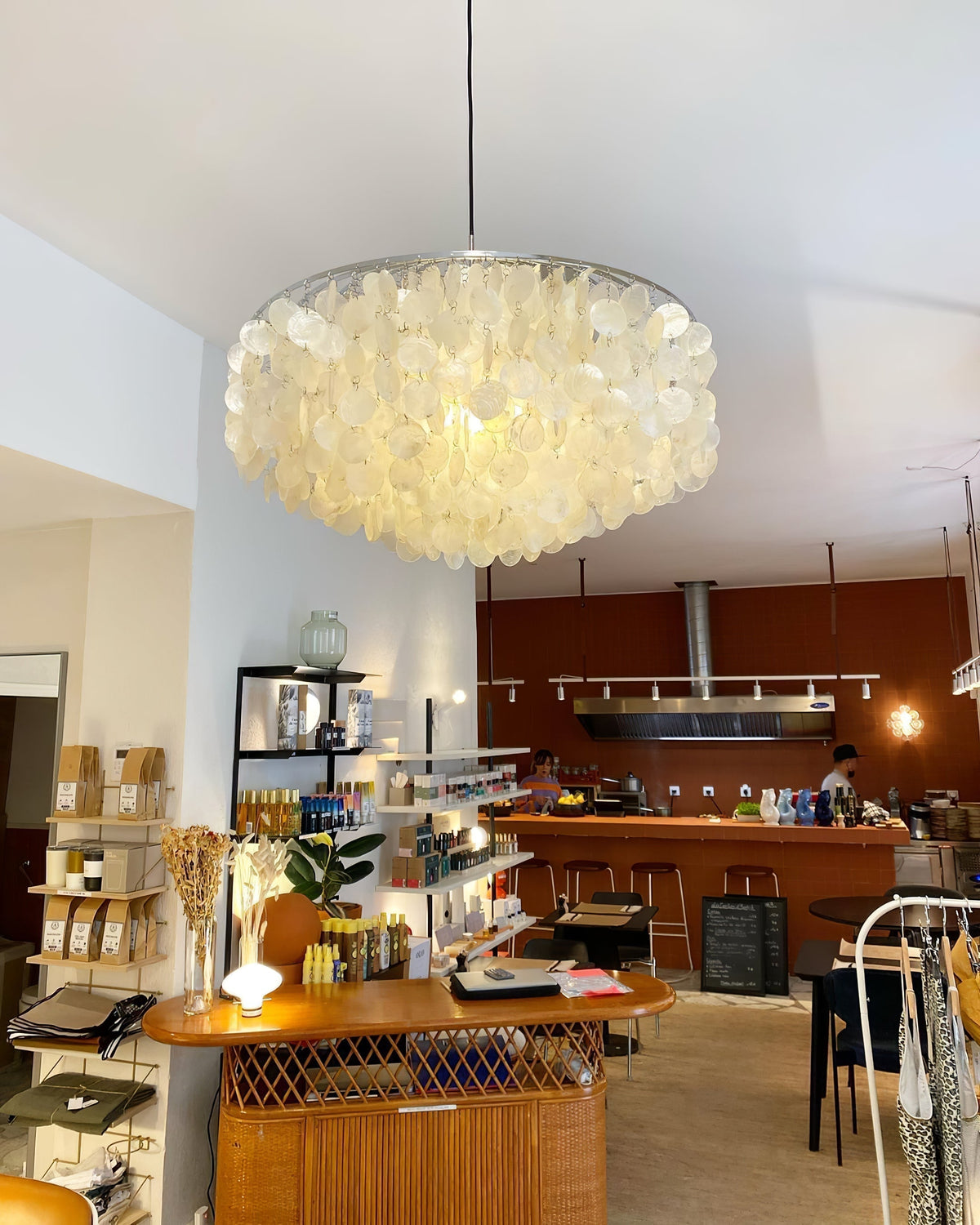 Rivena hanglamp Ronde Schelp Ring