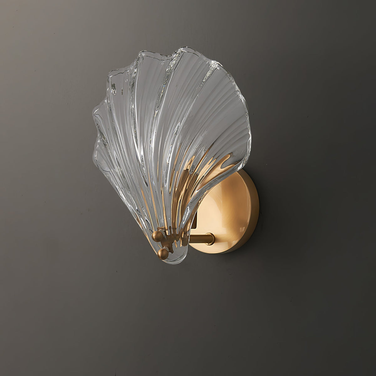 Neo Premium elegantie wandlamp van messing met glazen kap