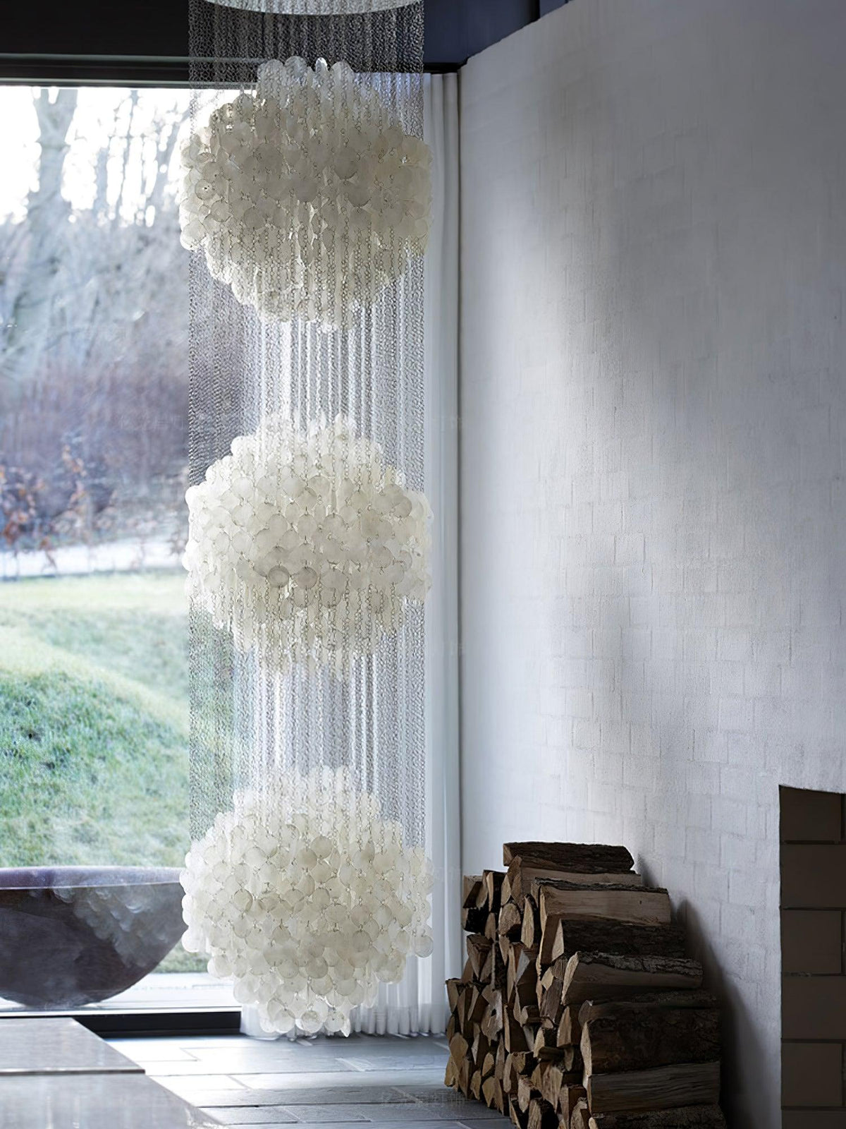 Neloza Coastal Shell Waterfall hanglamp