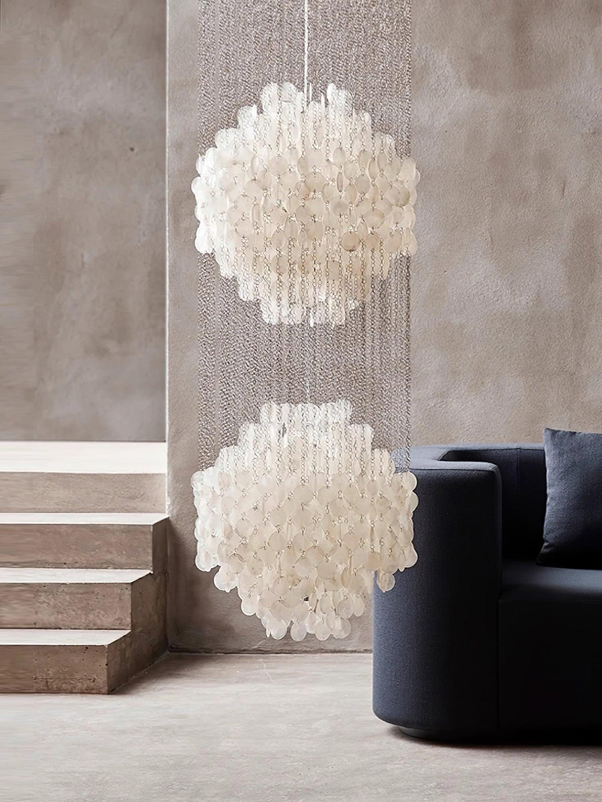 Neloza Coastal Shell Waterfall hanglamp