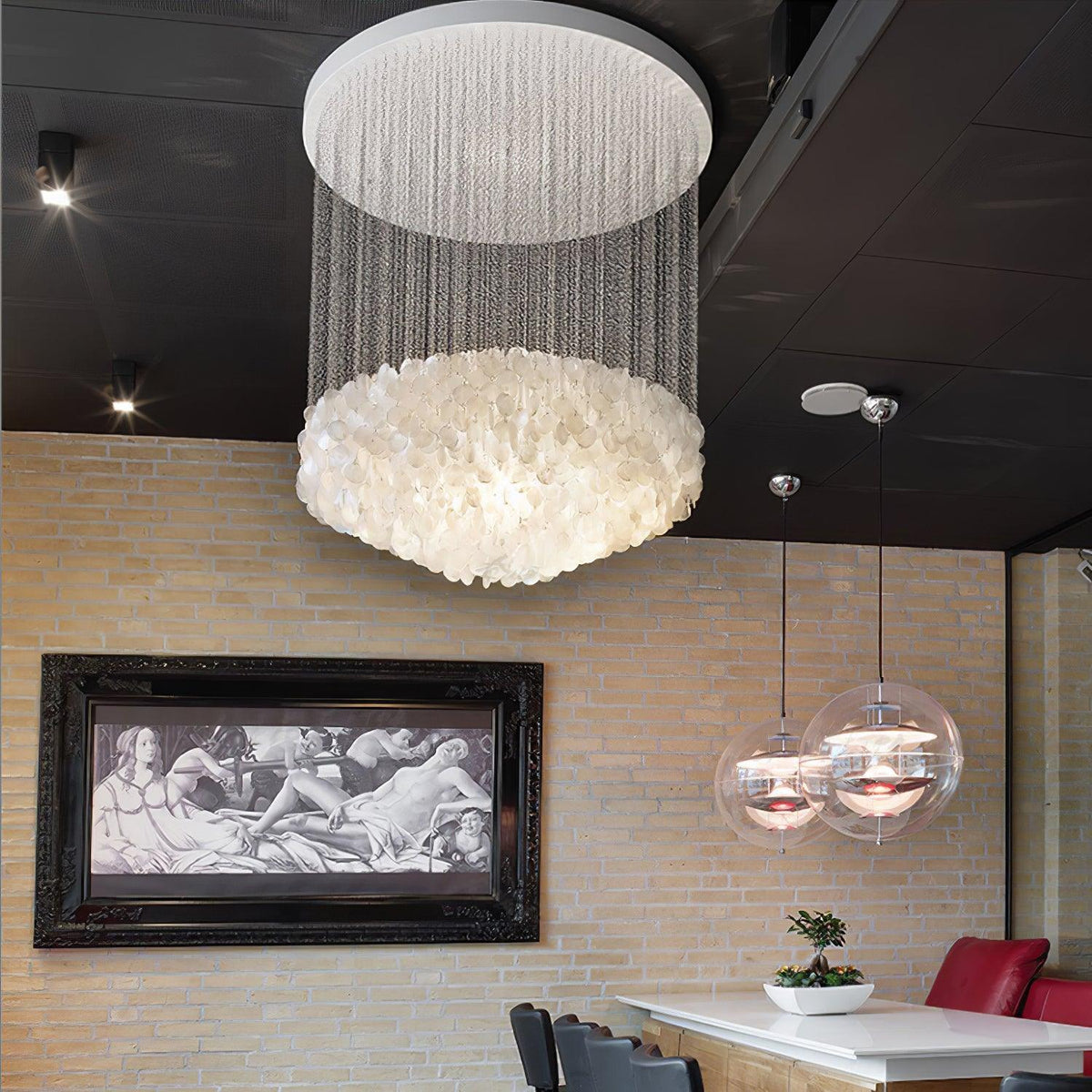Neloza Coastal Shell Waterfall hanglamp