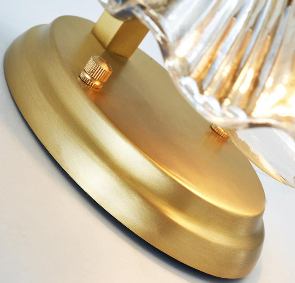 Neo Premium elegantie wandlamp van messing met glazen kap