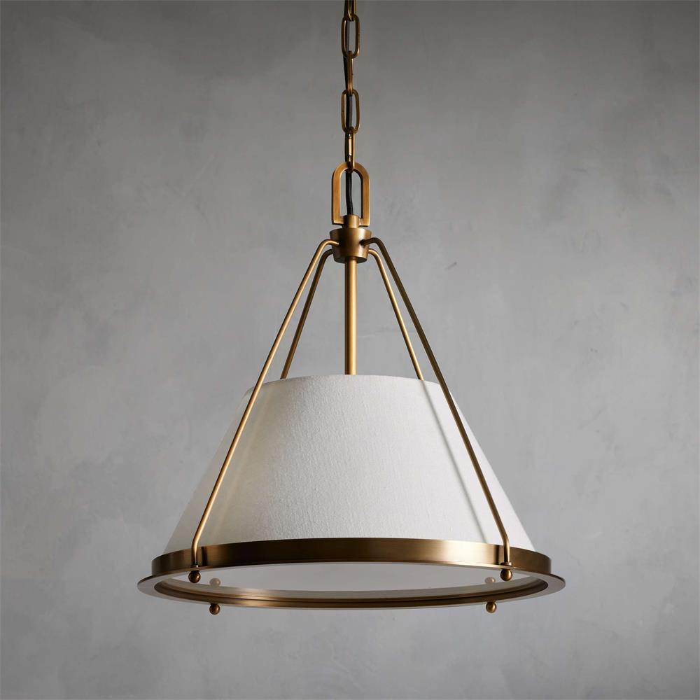 Fioeraine hanglamp met stoffen kap