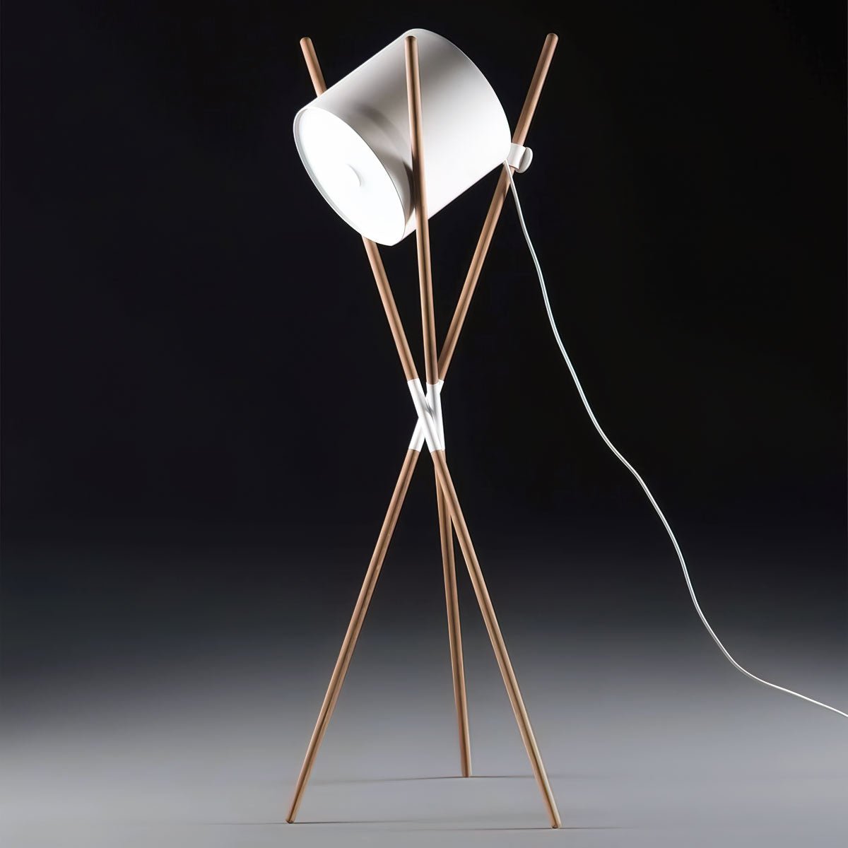 Syloena moderne houten vloerlamp