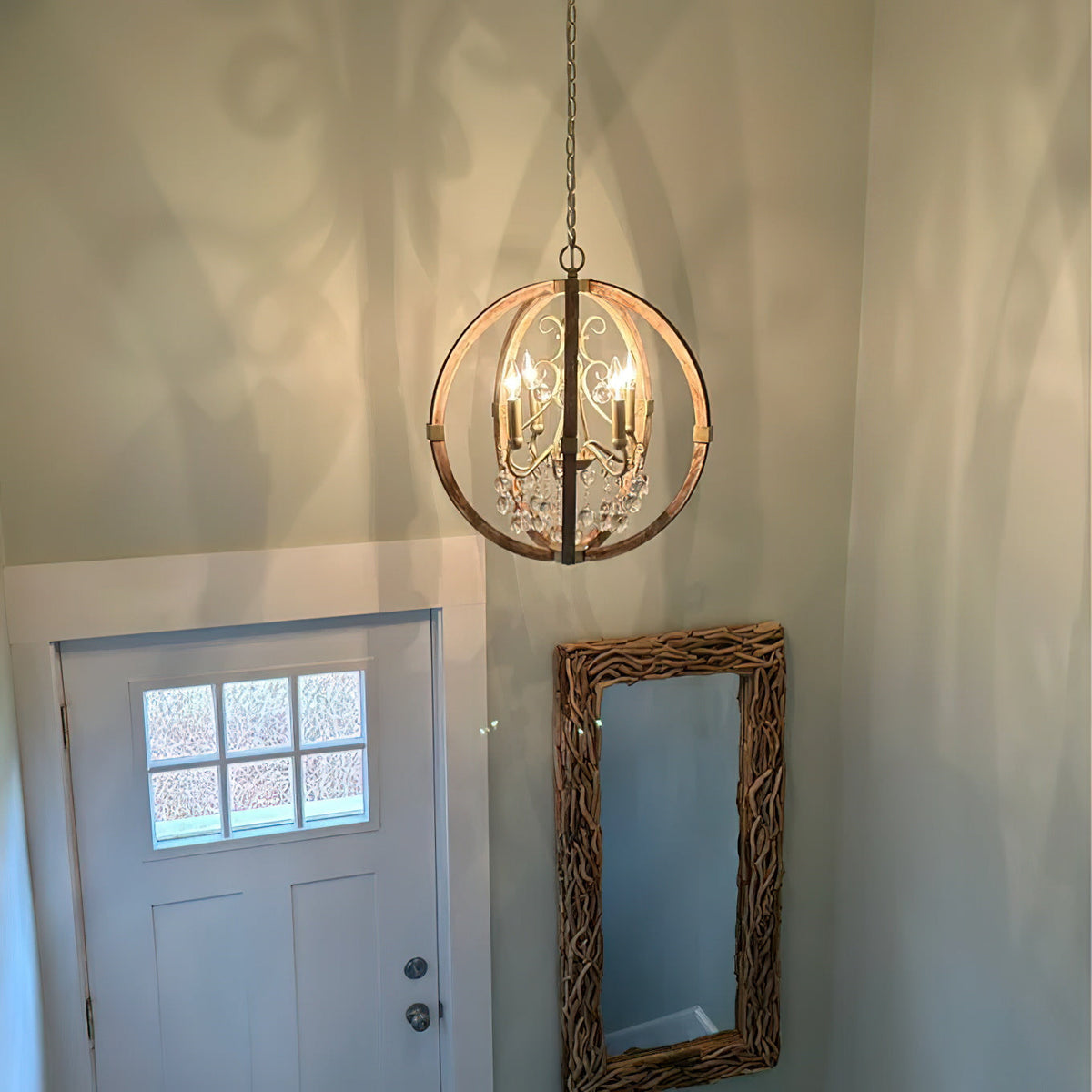 Aldalette houten hanglamp