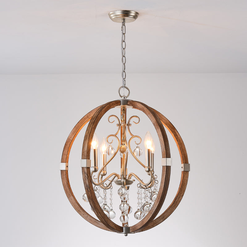 Aldalette houten hanglamp