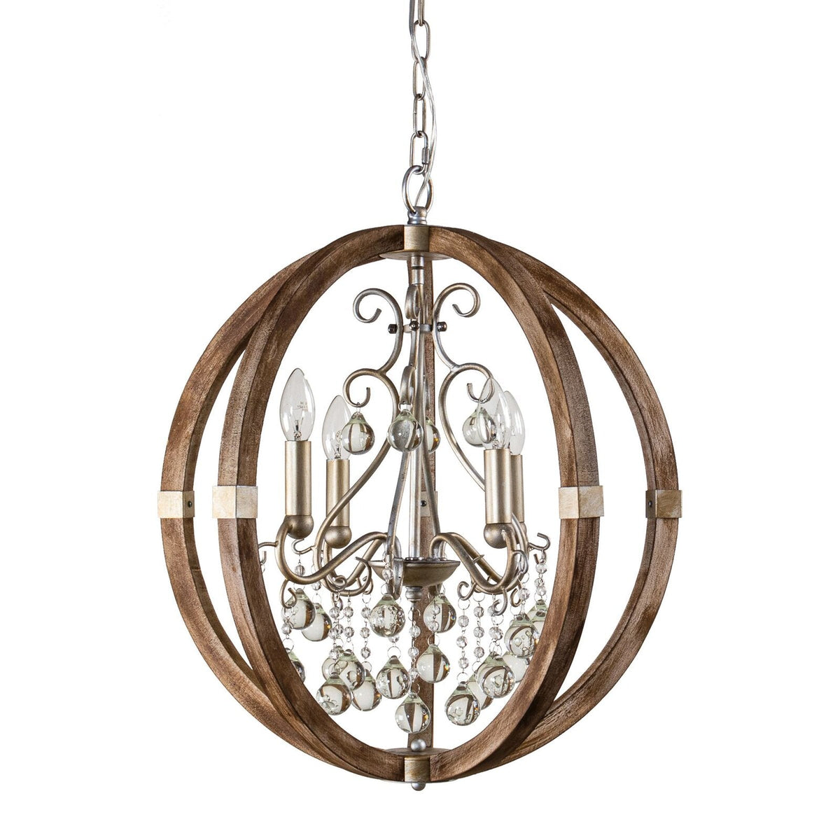 Aldalette houten hanglamp
