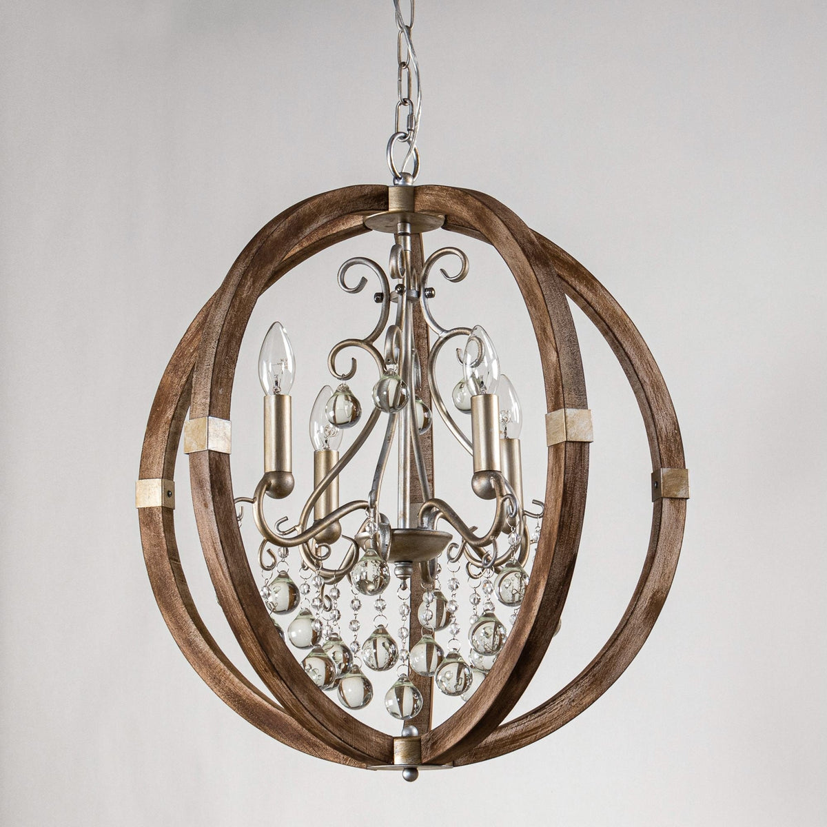 Aldalette houten hanglamp