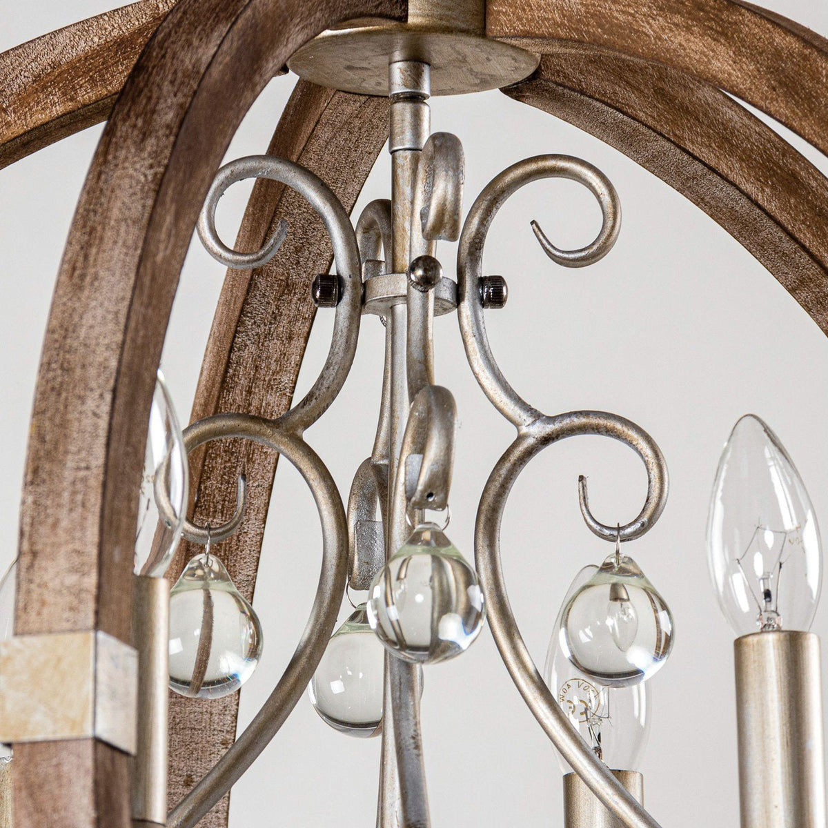 Aldalette houten hanglamp