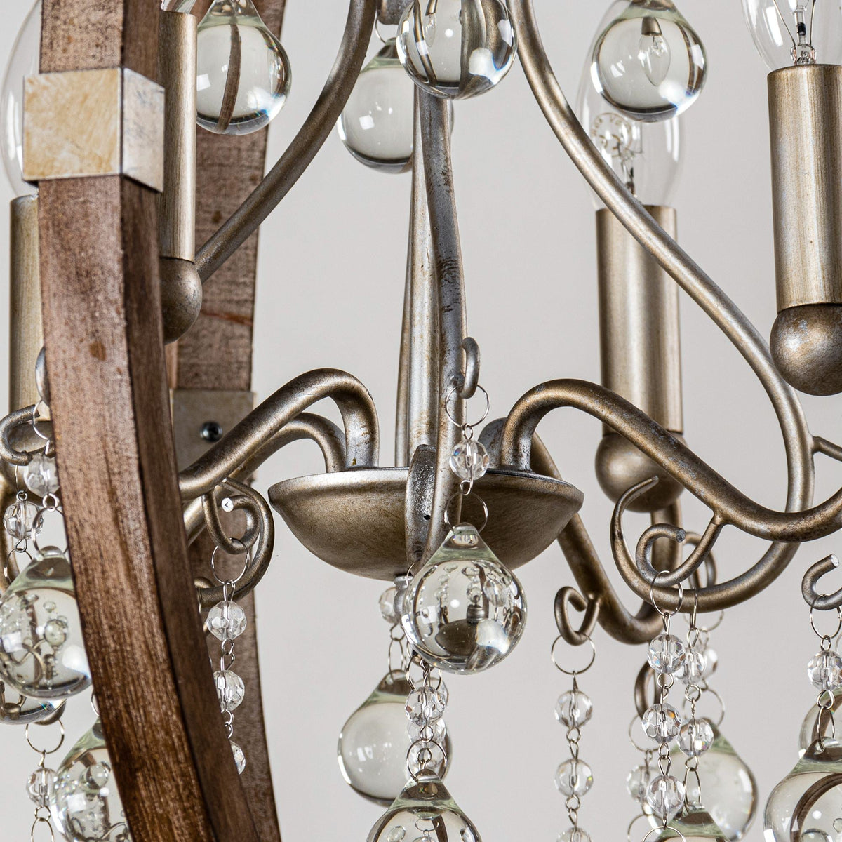 Aldalette houten hanglamp