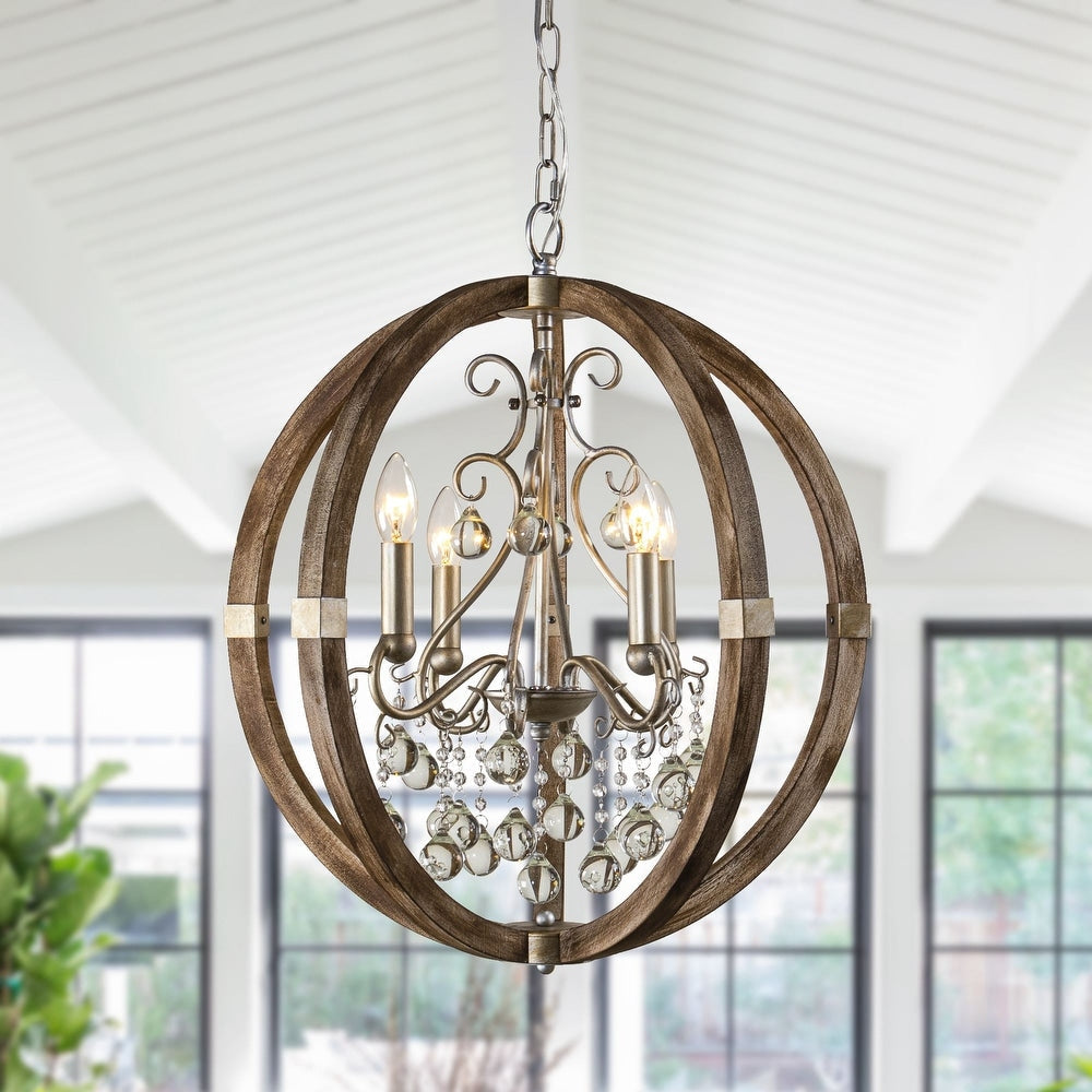 Aldalette houten hanglamp