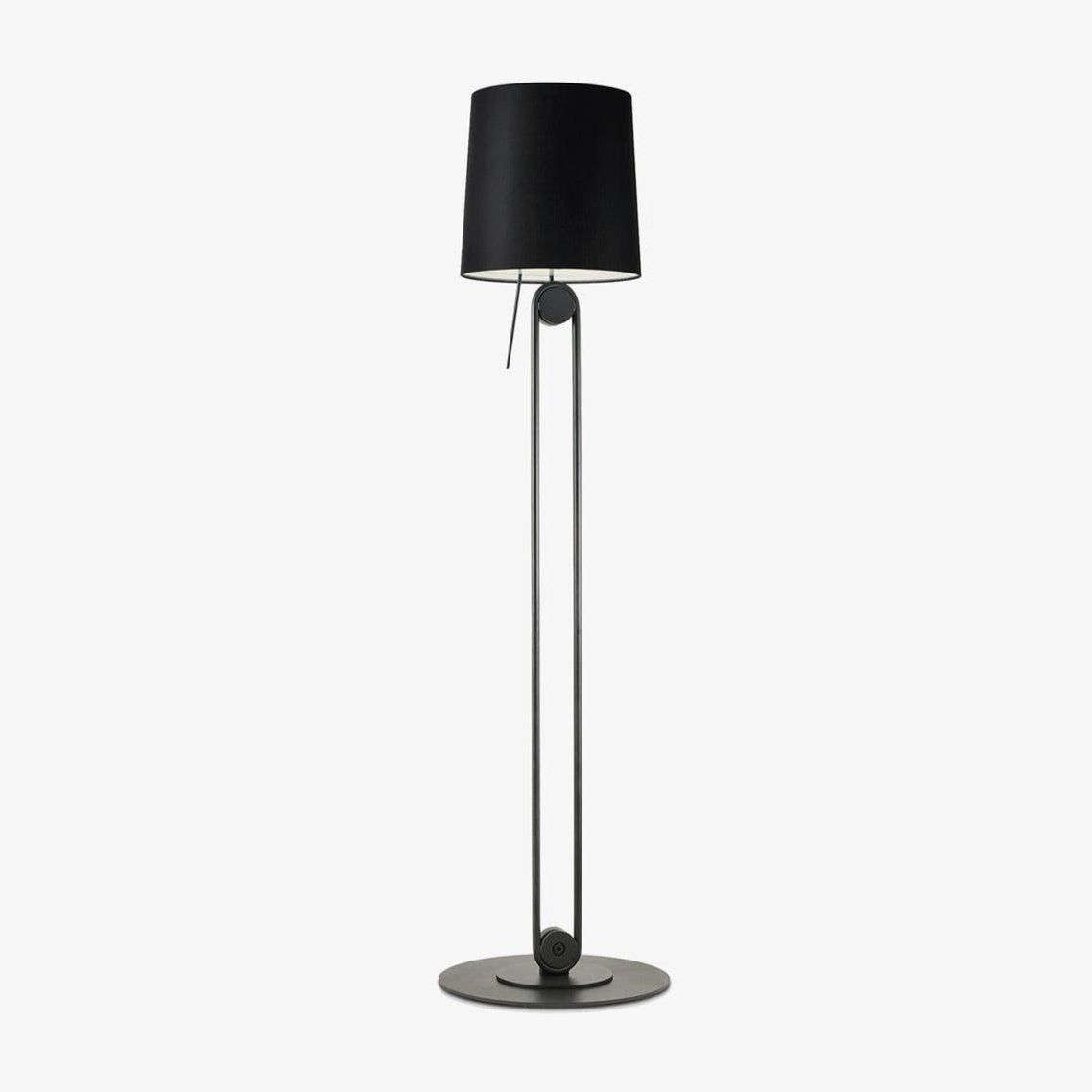 Zarina Minimalistische vloerlamp met stoffen kap