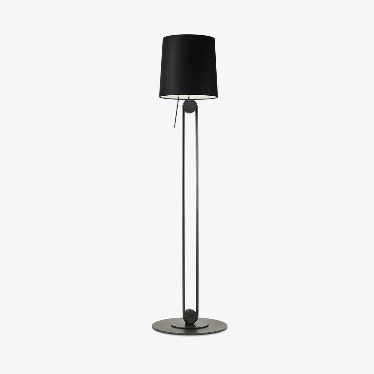 Zarina Minimalistische vloerlamp met stoffen kap