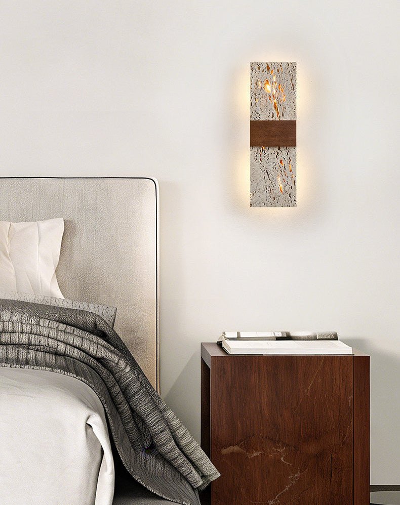 Lucen travertin wandlamp