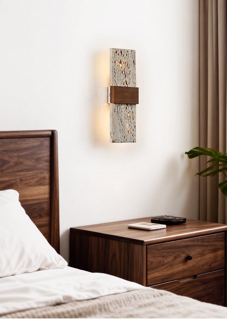 Lucen travertin wandlamp