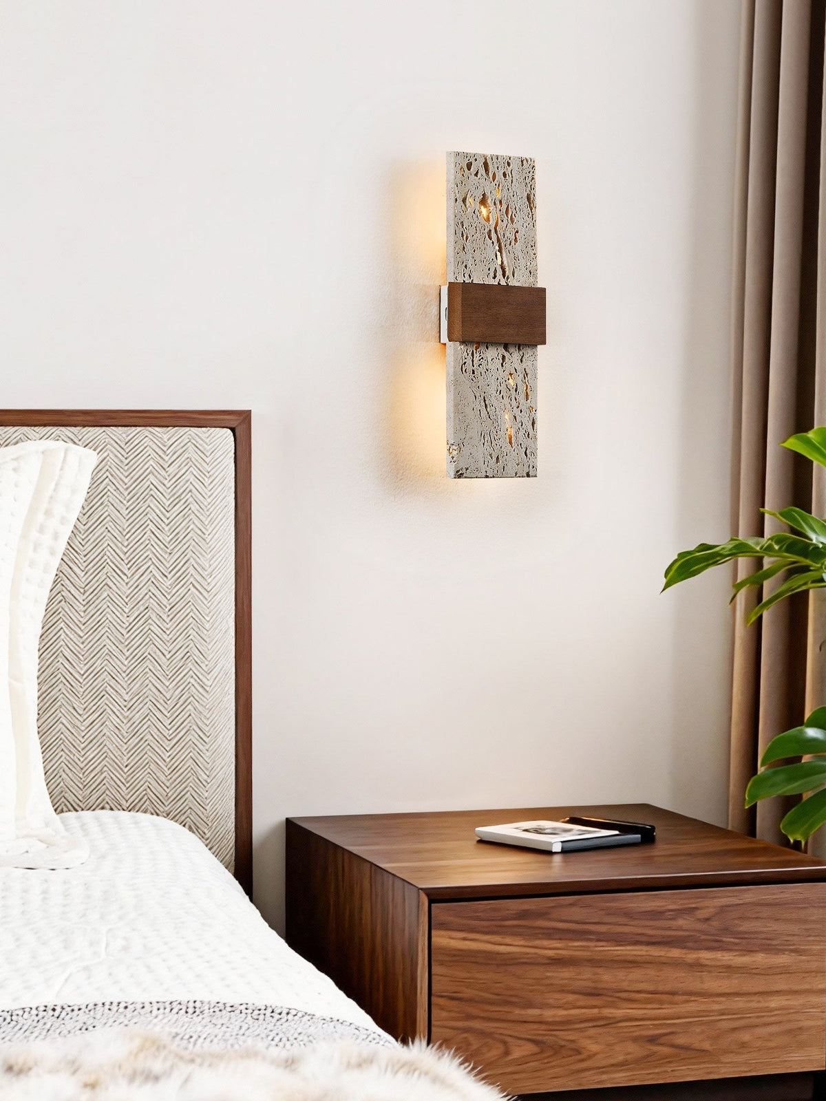 Lucen travertin wandlamp